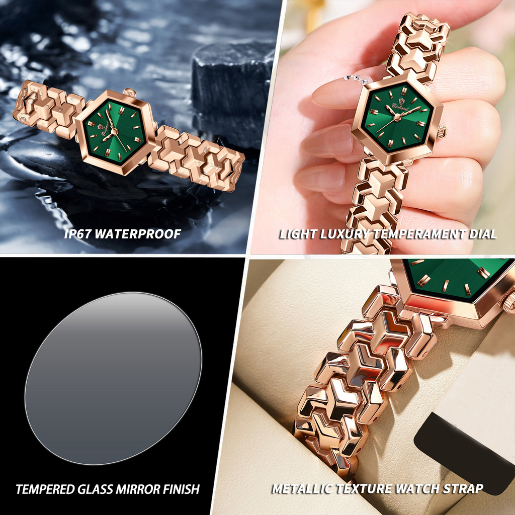 BINBOND Luxury quartz watches for women precise durable waterproof simple ladies watch business