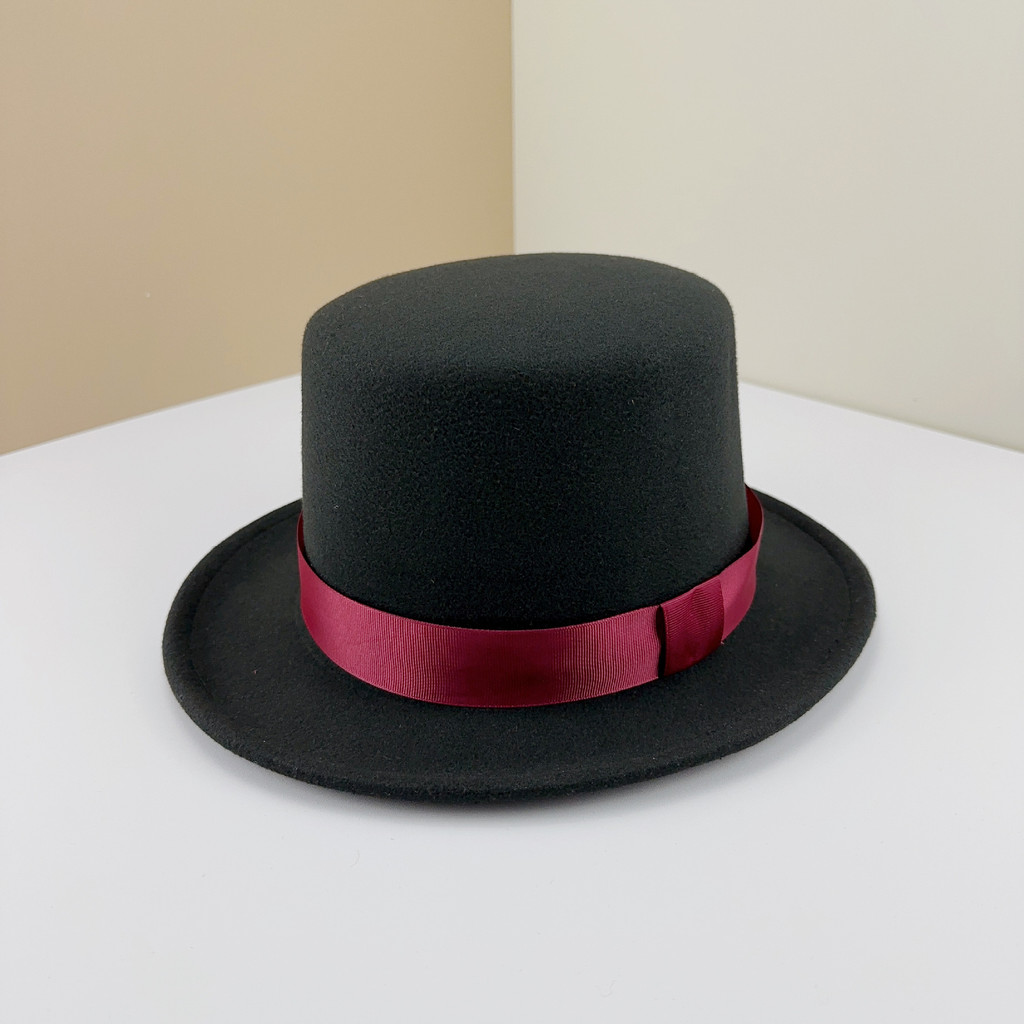 . Fedoras Wool Magic High Hat British Black Jazz Top Hat Male Court -