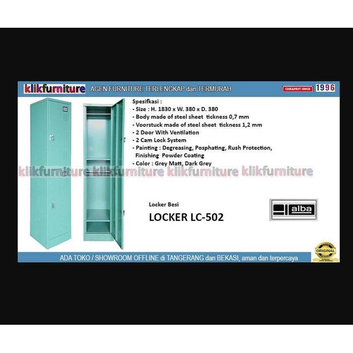 ` LC 502 New ALBA Lemari Locker Besi 1 Pintu