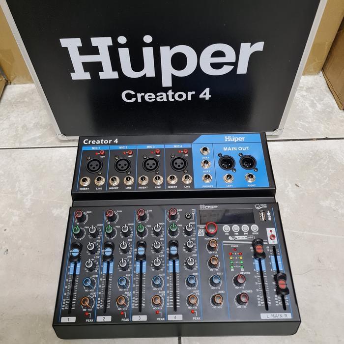 Mixer Audio Huper Creator4 Creator 4 4Ch