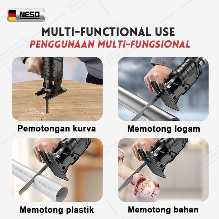 tahug99 NESO Mesin Adapter Jigsaw Gergaji Mesin (COD) Gergaji Mesin Adapter reciprocating Jigsaw