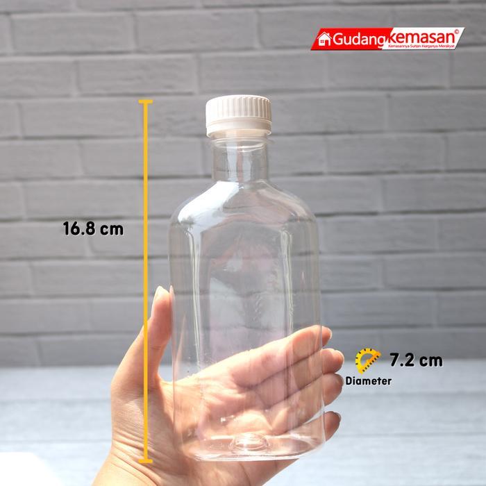 BOTOL PLASTIK MINUMAN 300ML GEPENG TUTUP PLASTIK WARNA WARNI LN