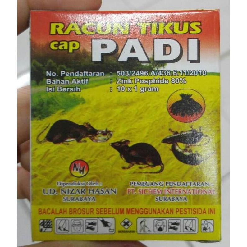 Racun Tikus Rodentisida Ampuh Cap Padi