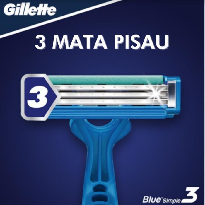Gillette Pisau Cukur Blue 3 Isi 1