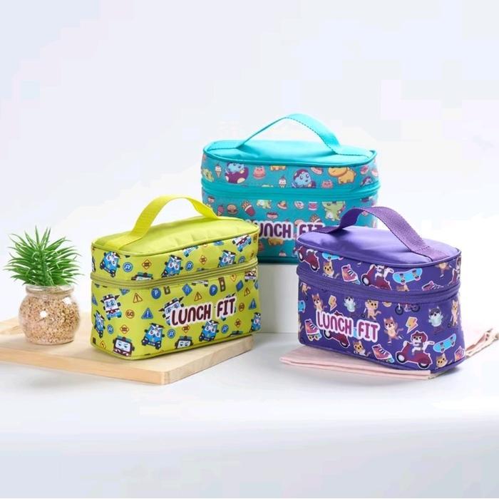 Tas Bekal Anak Lunchbag Cooler Bag Lunchbox Souvenir tas bekal anak laki laki astronot Makanan