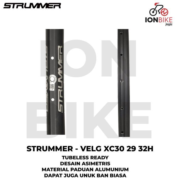 Velg Rim Rims Strummer 29 In XC30 32 Hole 32H Tubeless Alloy Lebar