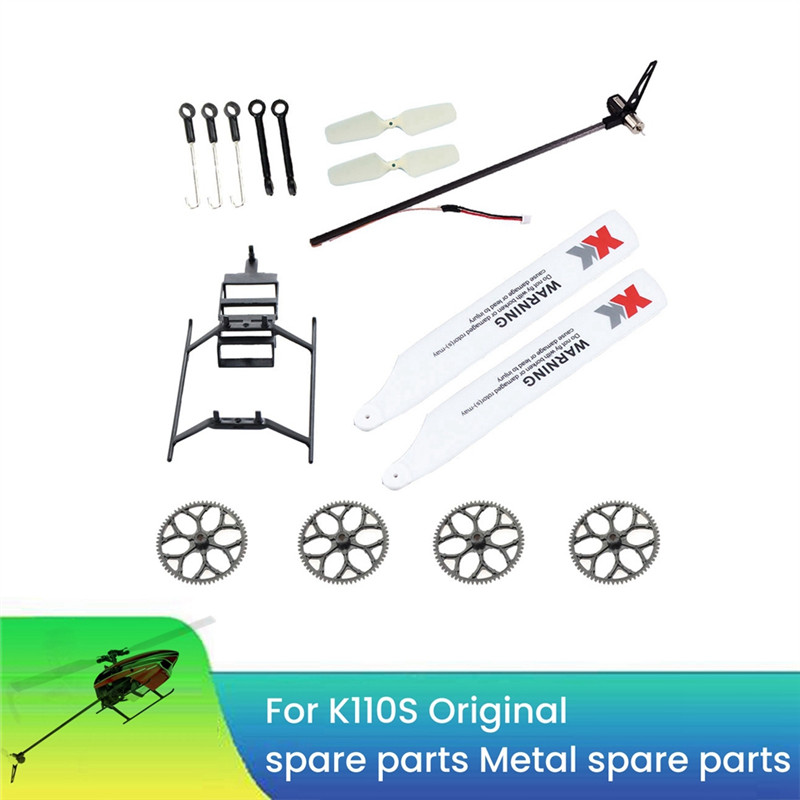 SALE ABUM-RC Helicopter Replacement Parts Kit For Wltoys XK K110,K110S RC Helicopter Upgrade Parts