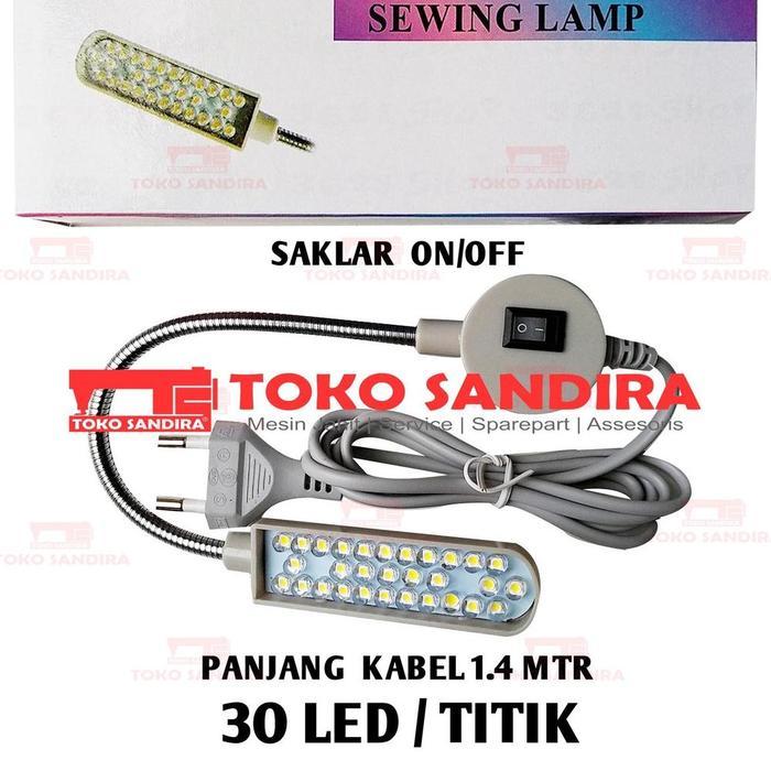 Ready Lampu Led Mesin Jahit 30 Titik Magnet/Lampu Led Mesin Jahit