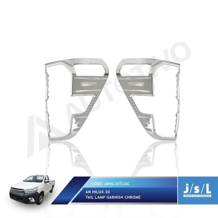 Jsl Garnish Lampu Belakang All New Hilux 2020 Tail Lamp Garnish Chrome