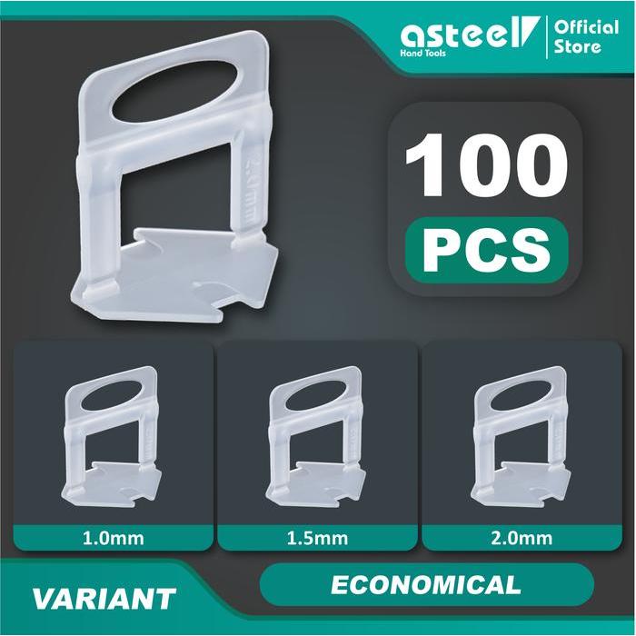 ASTEEL Clips klip Alat Perata Pasang Keramik Tipe Pasak Tile Spacer Granit
