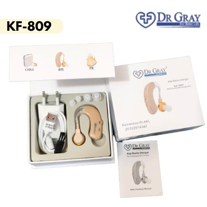DR GRAY Hearing Aid Alat Bantu Dengar KF-809 BTE series Dr GRAY