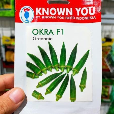 okra hijau - lucky five - greennie - benih okra hijau