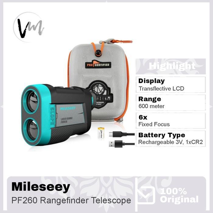 Mileseey PF260 Laser Range finder Golf Telescope 600m Telescope
