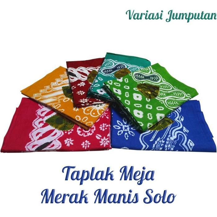 Taplak meja batik Merak manis solo Printing dan Jumputan Taplak meja tamu sekolah kantor pesta