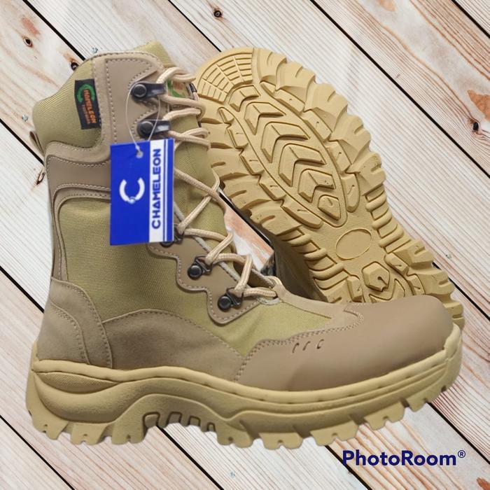 sepatu safety boots magnum gurun tni polri polpp tactical ujung besui 8 inci