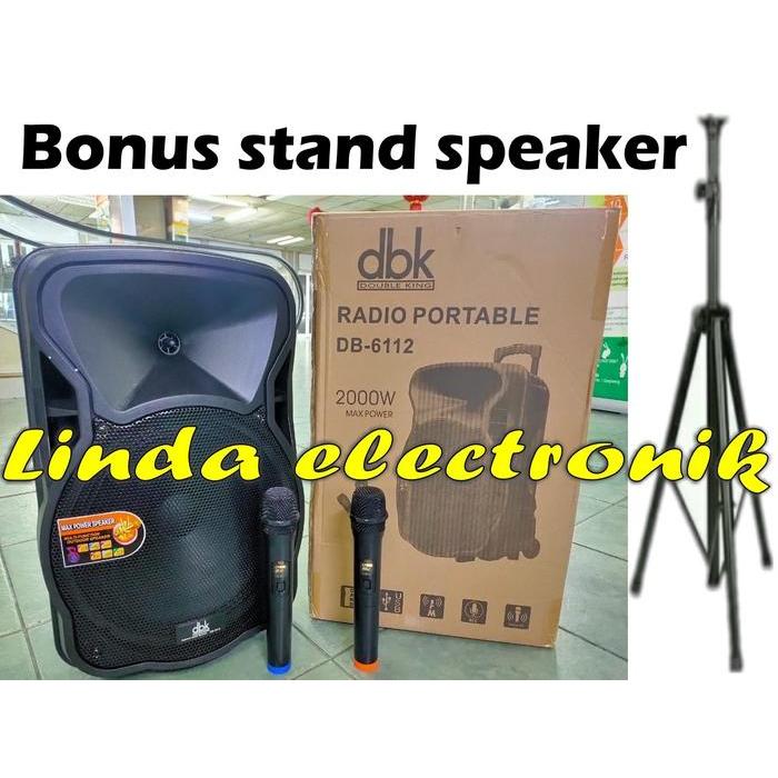 speaker portable wireless dbk db6112 12 inch dbk 6112 ORIGINAL