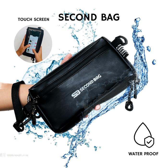 Kalibre Bag'S - Pria Kenzi Sling Bag Bahan Waterproof Model Kekinian Tas Leher Hp
