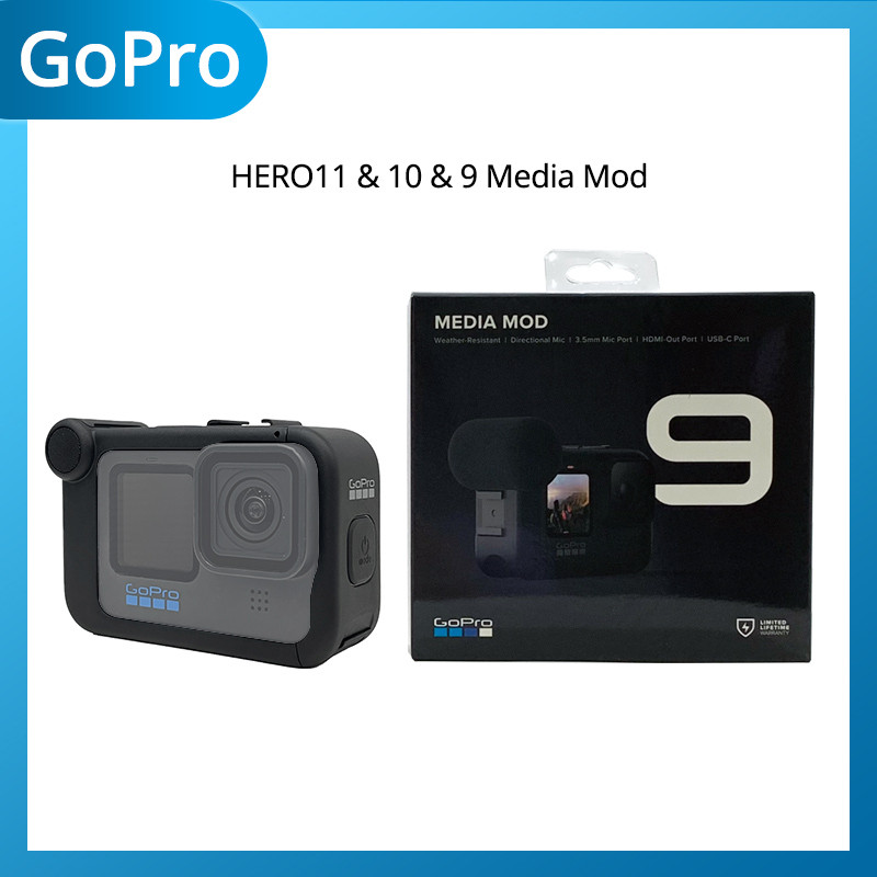 " Gopro Hero 12 Hero 11 Hero10 Hero9 Black Camera Media Mod 3.5Mm Mic "