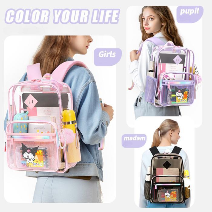 DISKON TAS FASHION RANSEL SEKOLAH ANAK Tas Sekolah Ransel Anak Wanita Sekolah Tas Transparan Korea