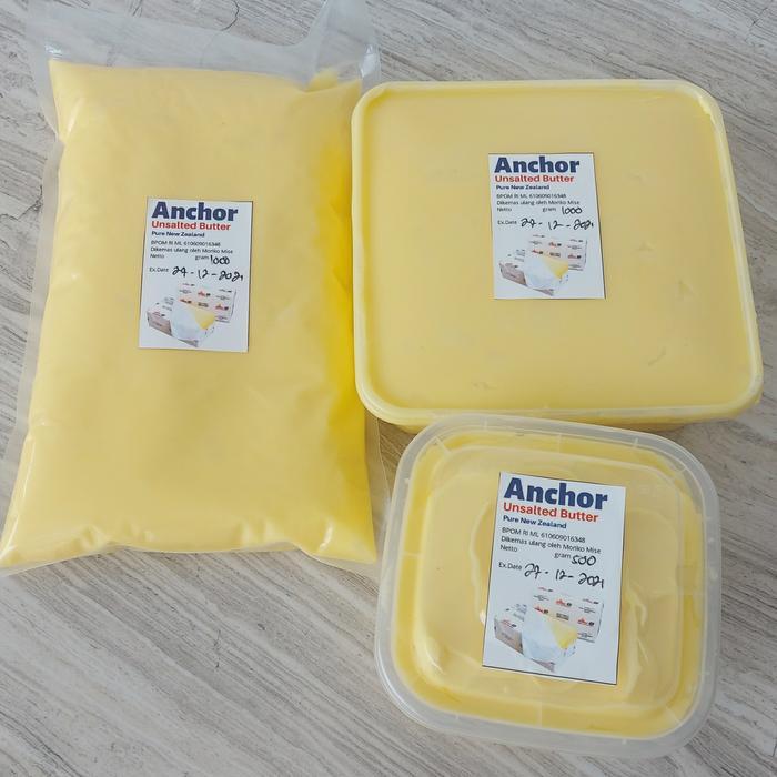unsalted butter anchor / anchor unsalted butter / mentega tawar kiloan