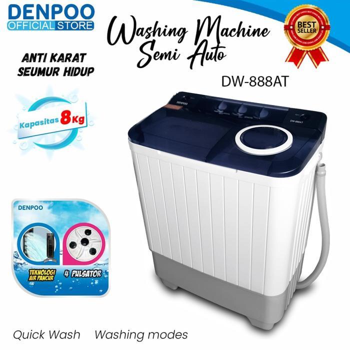 Denpoo Mesin Cuci DW 888 AT / DW888 / DW 888 8 KG