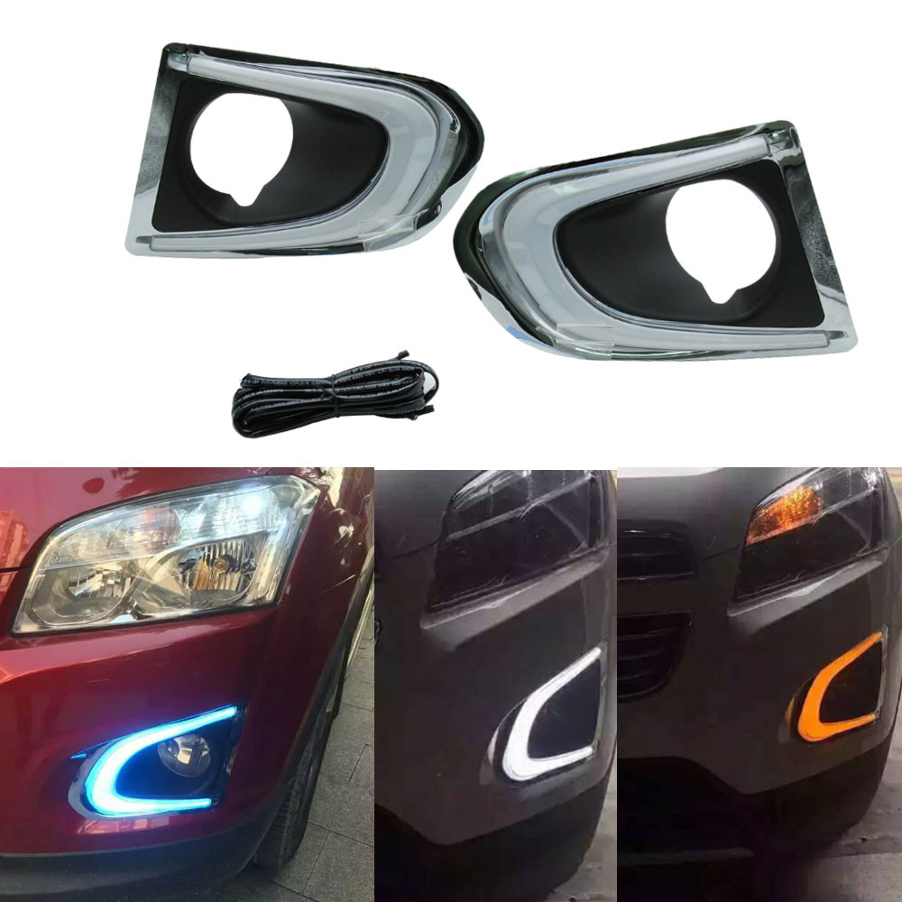 LED DAYTIME RUNNING LIGHTS FIT FOR CHEVROLET TRAX 2014-2016FIT FOR CHEVROLET TRAX 2014-2016 BLUE
