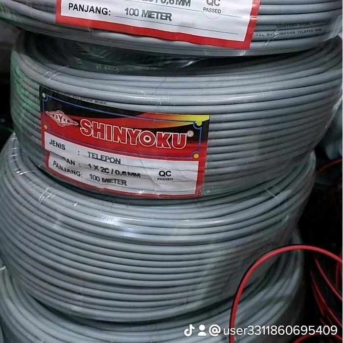 Kabel Tlp Isi 2/ Kabel Telpon/Kabel Tungal Utuk Rumah Walet/Kabel Sinyoku 100Mter