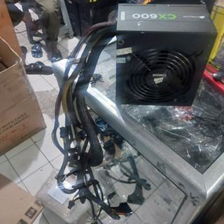 power supply psu gaming pure 600Watt CORSAIR CX600 2x(6+2pin) VGA murah