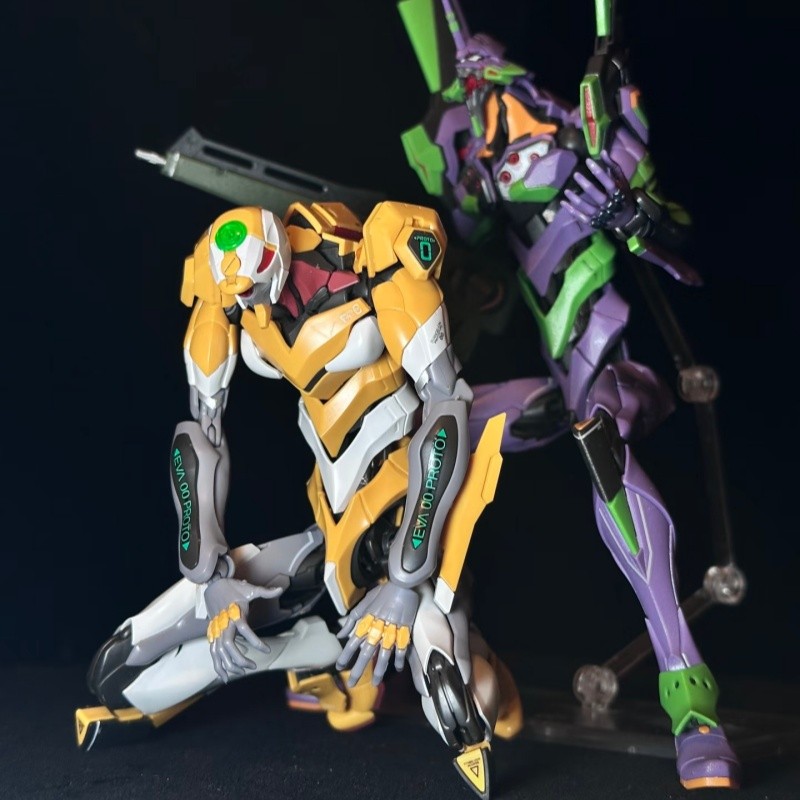 Bandai Hot Rg Evangelion Model Kit Evangelion Figures Collectble Eva 01 00 02 Assembly Kit Mobiles