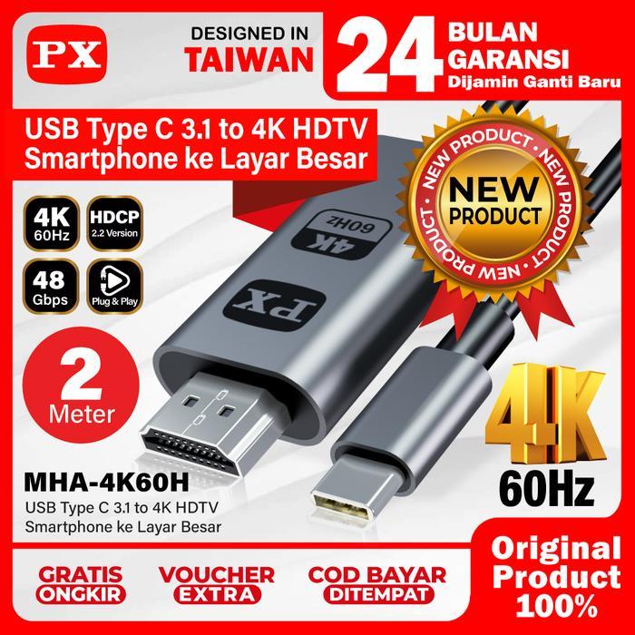 Kabel USB Type C 3.1 to HDTV Converter Dongle MHL Mirroring Cable 4K UHD 60Hz Anycast Dongle