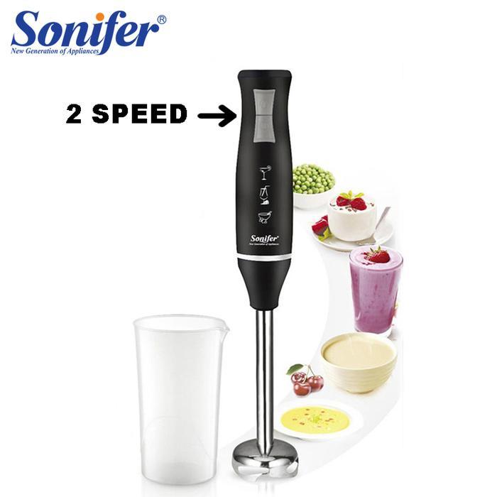 Cosmos - Peralatan Hand Blender 2 Speed Stainless Steel Free Gelas Takar 700 Ml