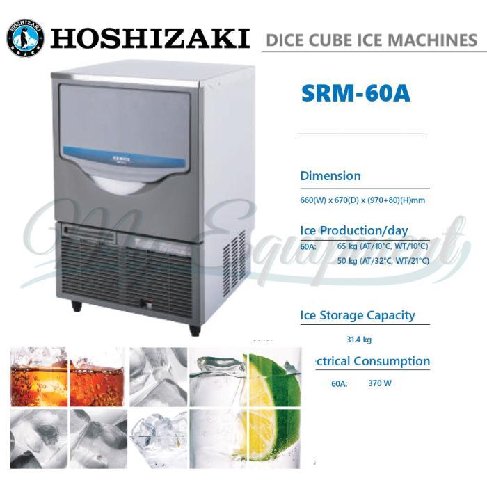 Hoshizaki SRM-60A Mesin Pembuat Es Batu Dadu Self-Contained 60kg/hari