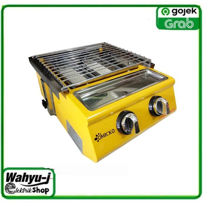 Kompor Panggangan Sosis 2 Tungku/BBQ Grill Gas alat pemanggang daging