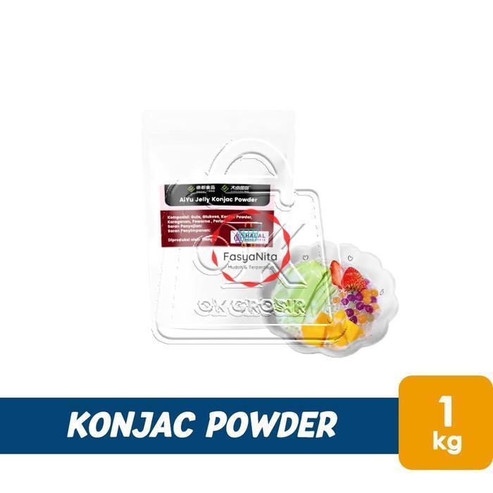 READY STOCK Konjac Powder AiYu Bubuk Jelly Agar Konnyaku (Pouch 1kg)- Anita Online Fresh Mart