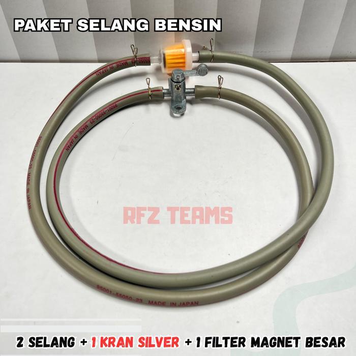 PAKET SELANG BENSIN + KRAN BENSIN + FILTER BENSIN UNIVERSAL