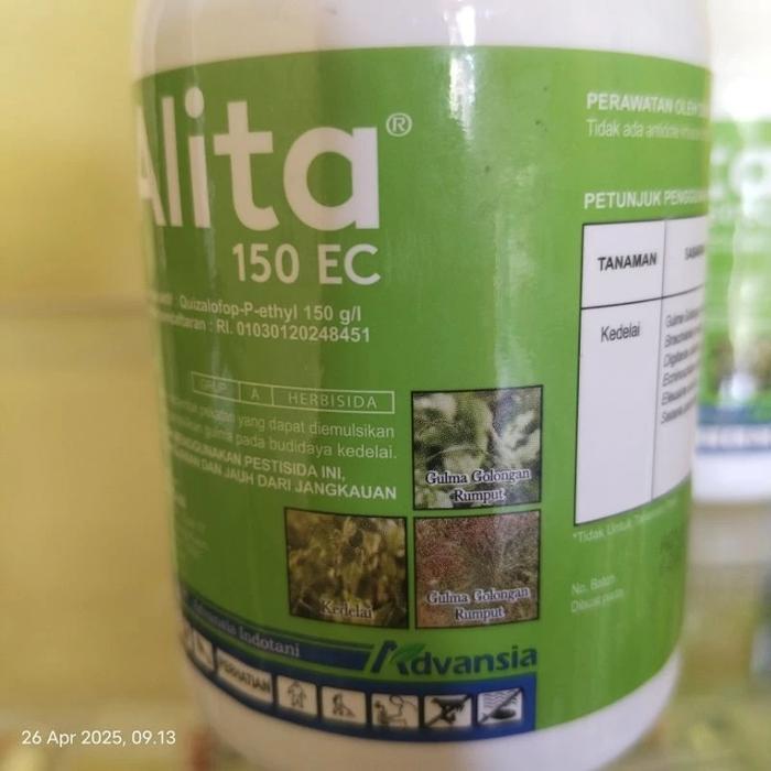 Herbisida Alita 250ml 150EC Herbisida Selektif Pra Tumbuh untuk Bawang Merah, Kacang Ijo, Kedelai,