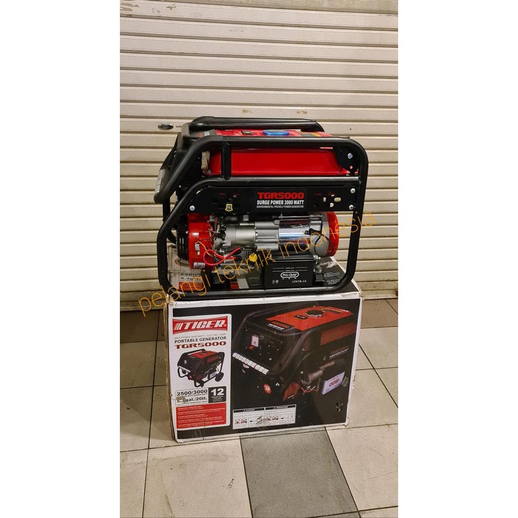 Genset bensin 2500 watt - 3000 watt Tiger TGR 5000