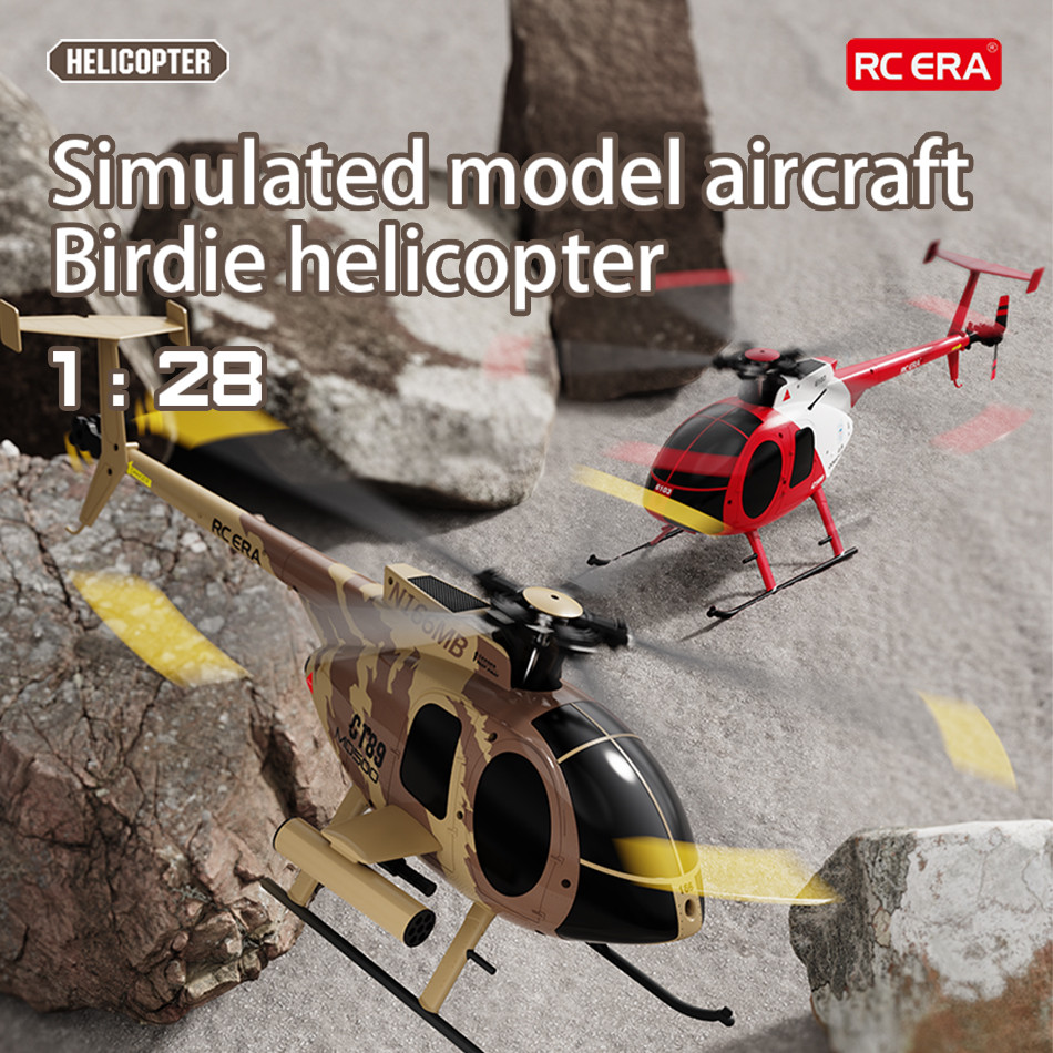 . C189 Md500 Bird Rc Helicopter Professional Flybarless Gyro Stabilized -