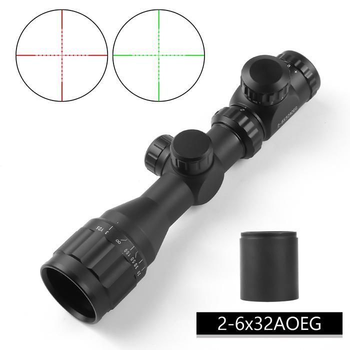 March 26X32 Optic Riflescope Sight Rifle Scope Hunting Airsoft Air Guns Red Dot Compressed Air Rifle