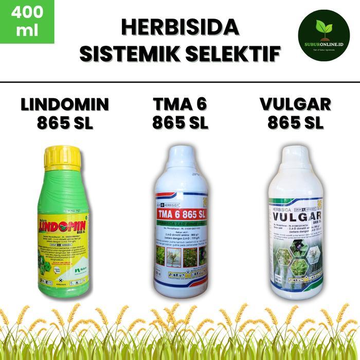 Vulgar 865 Sl / Tma 6 865 Sl / Lindomin 865 Sl Herbisida Selektif Kemasan 400 Ml Tbk