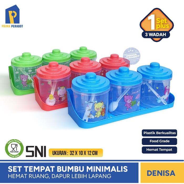 Tempat Bumbu Dapur DENISA Wadah Bumbu Plastik