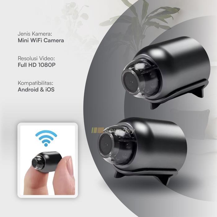 KAMERA PENGINTAI MINI WIFI HIDDEN SPY CAMERA HD CCTV MINI CAM SIMPAN VIDEO PEMANTAUAN JARAK JAUH