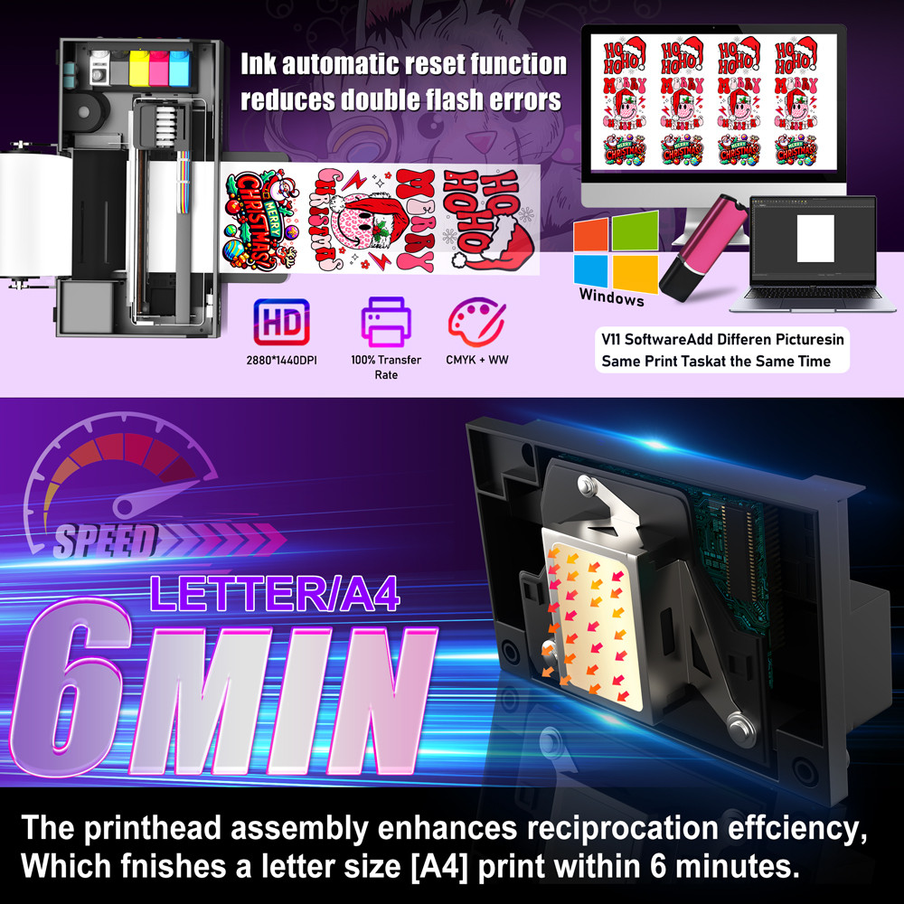 A4 DTF Printer for Epson L805 DTF Printing Machine Direct to Film Textile dtf Printer For t shirt