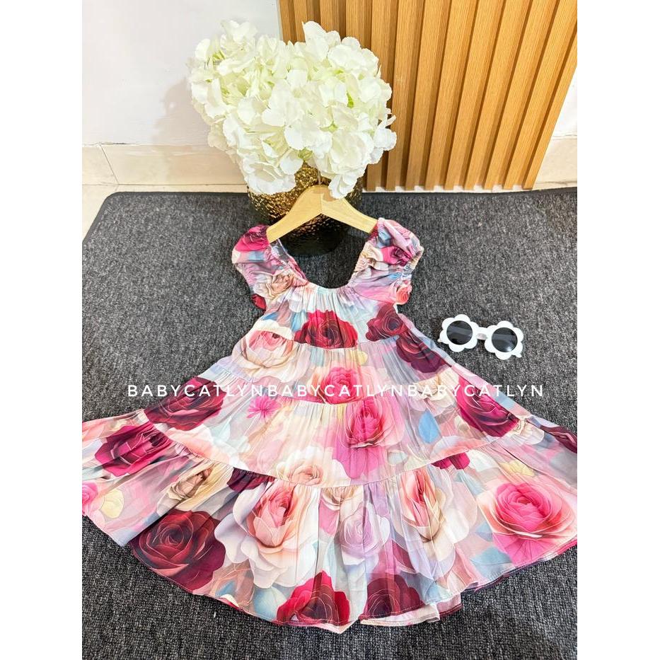 TERKINI Dress Anak Perempuan Gina 1 - 8tahun bahan Rayon Viscose Premium TERKINI