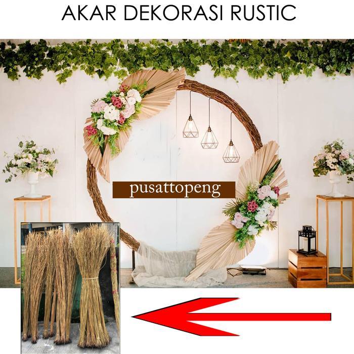 akar kering untuk dekorasi rustic cocok untuk ring