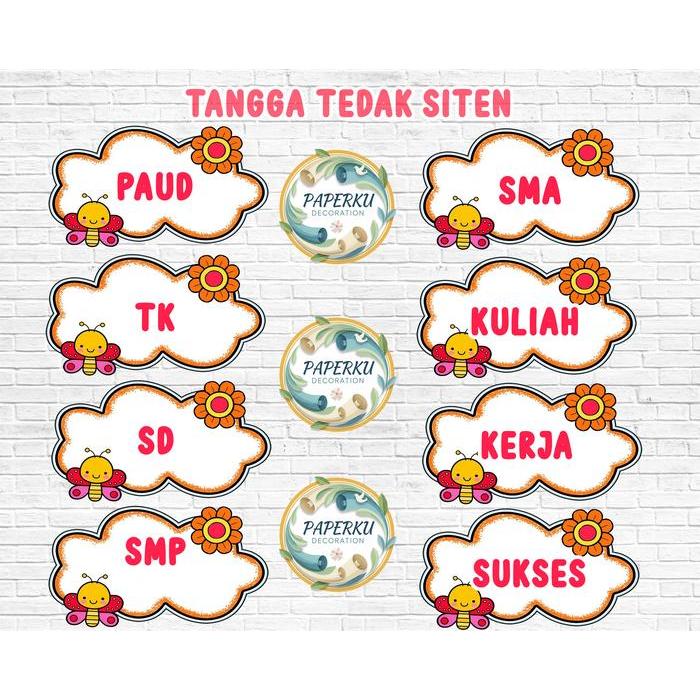 TULISAN TANGGA TEDAK SITEN HIASAN DEKORASI 7 BULANAN TURUN TANAH