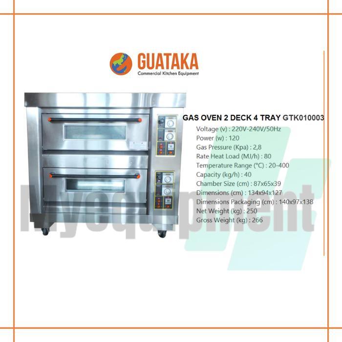 GTK010003 GAS OVEN 2 DECK 4 TRAY GUATAKA GTK010003