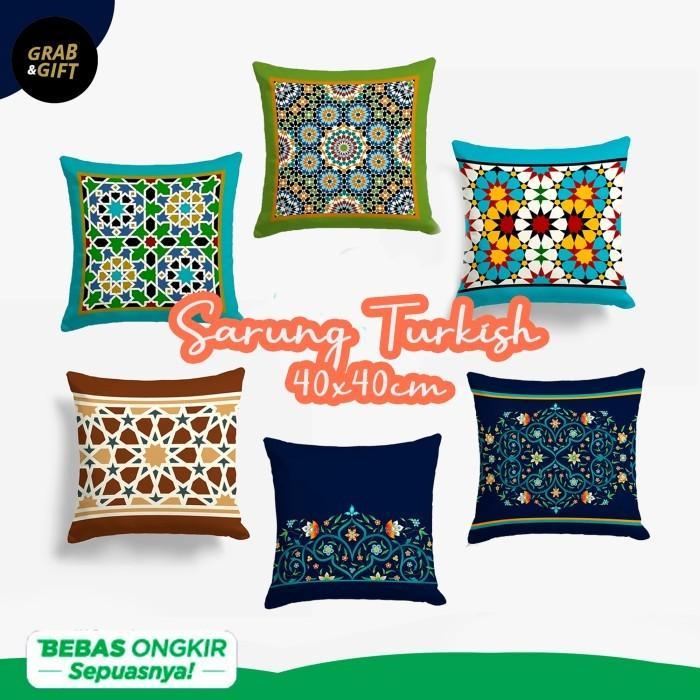 SARUNG Bantal Sofa Motif Turkish 40x40 cm Maroko
