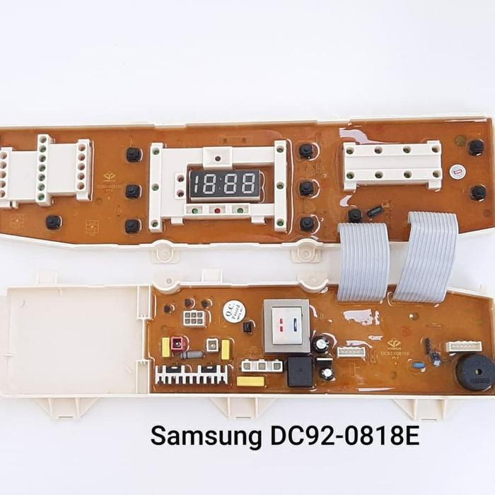 modul pcb mesin cuci samsung WA13WP WA11UP 10 tombol DC92-0818E