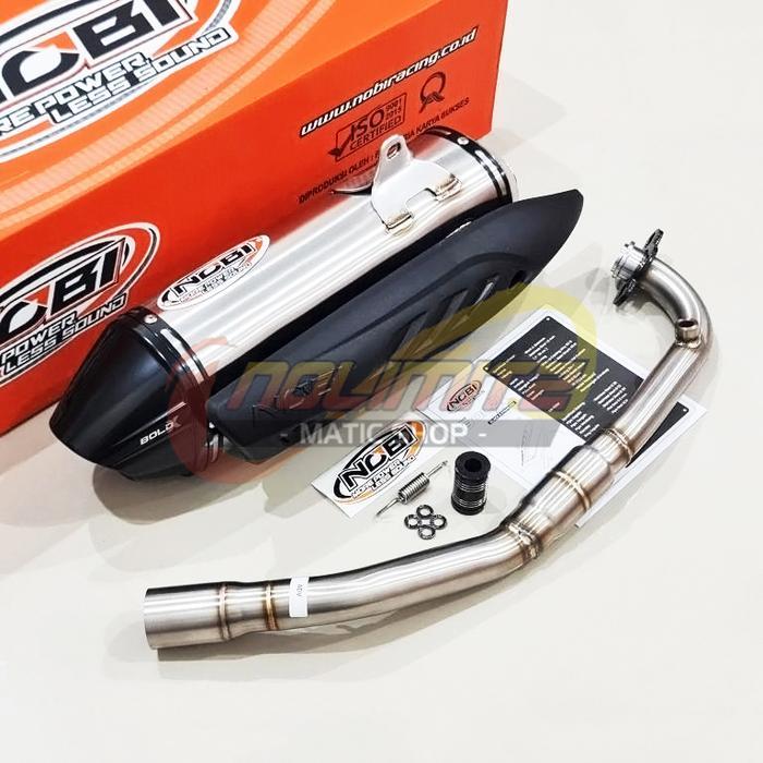 Knalpot Standar Racing NOB1 Bold X Stainless Honda ADV 160